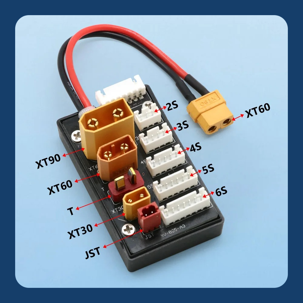 Lipo Parallel Charging Board - لوحة شحن متوازية لبطاريات الليبو 2-6S