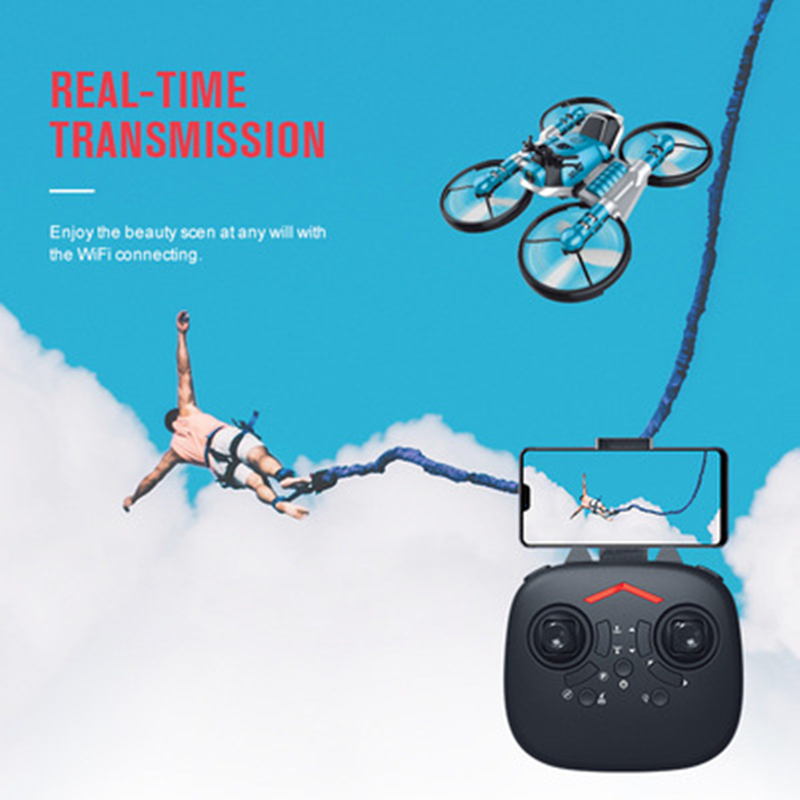 Drone Rc Land - دراجة نارية رباعية المراوح قابلة للطي