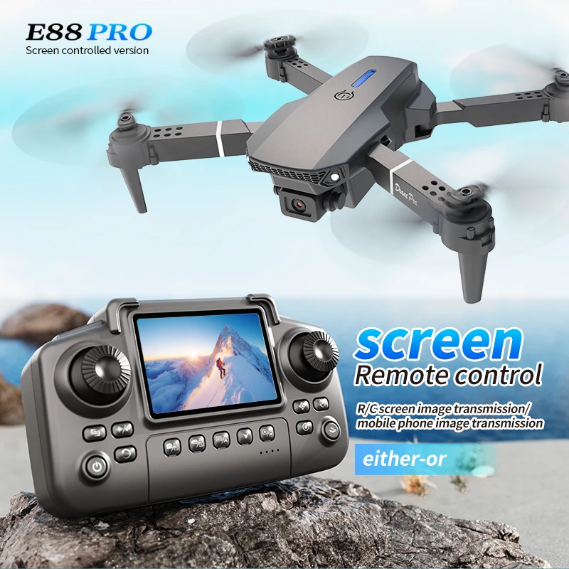 Drone Rc Bolide - طائرة بدون طيار احترافية E88 PRO