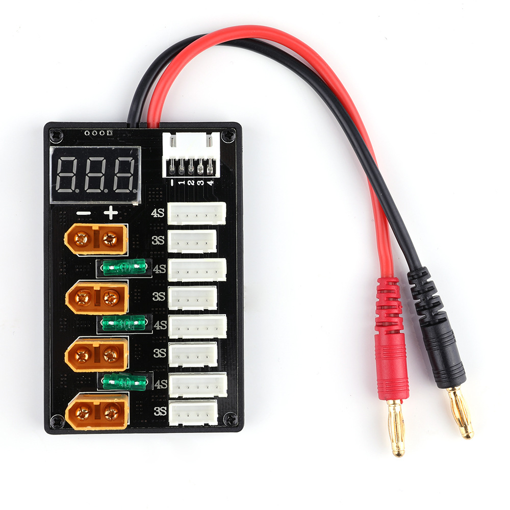 Lipo Parallel Charging Board - XT60 التوصيل 3S 4S يبو بطارية