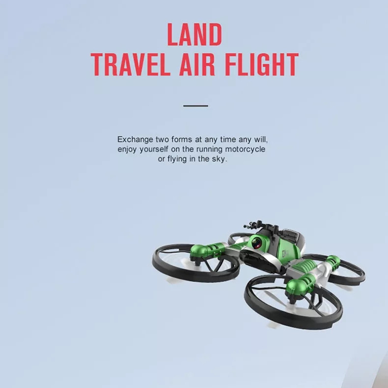 دراجة نارية رباعية المراوح قاب - مراجعة Drone Rc Land وسعره
