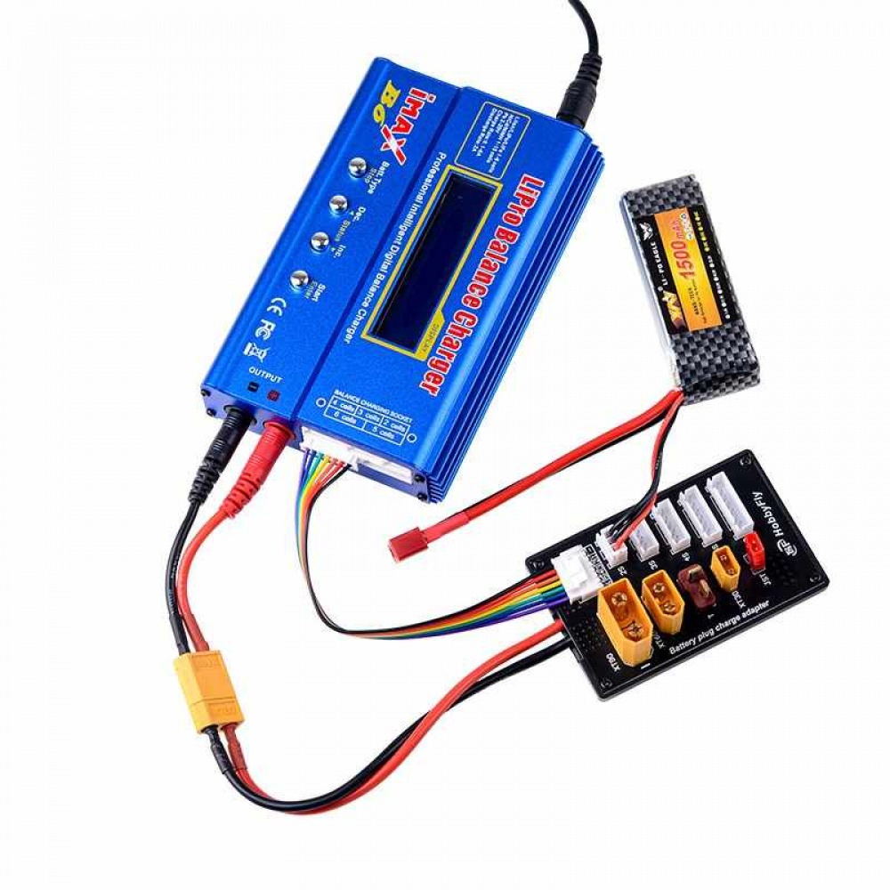 XT30 XT60 XT90 JST T موصل يبو  - مراجعة Lipo Parallel Charging Board وسعره