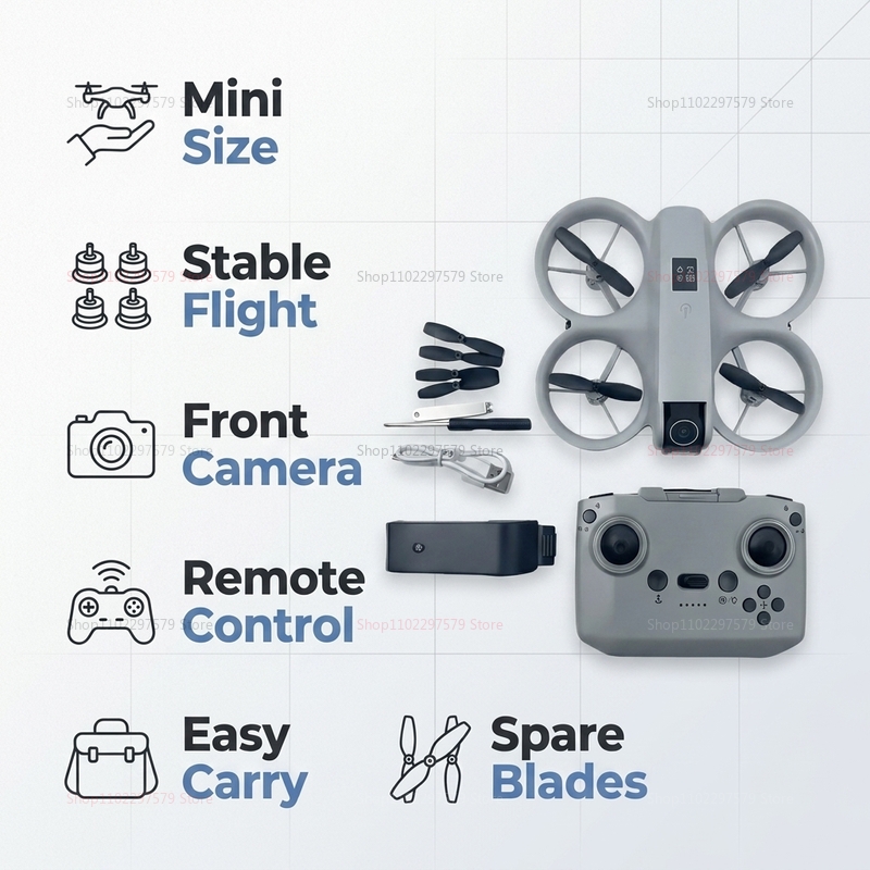 طائرة بدون طيار صغيرة مع كامير - مراجعة Drone Rc Land وسعره