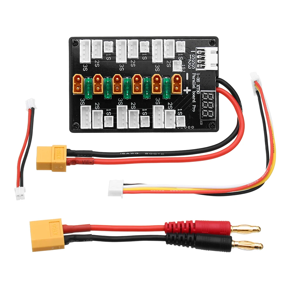 XT30 التوصيل 1S-3S يبو بطارية  - مراجعة Lipo Parallel Charging Board وسعره