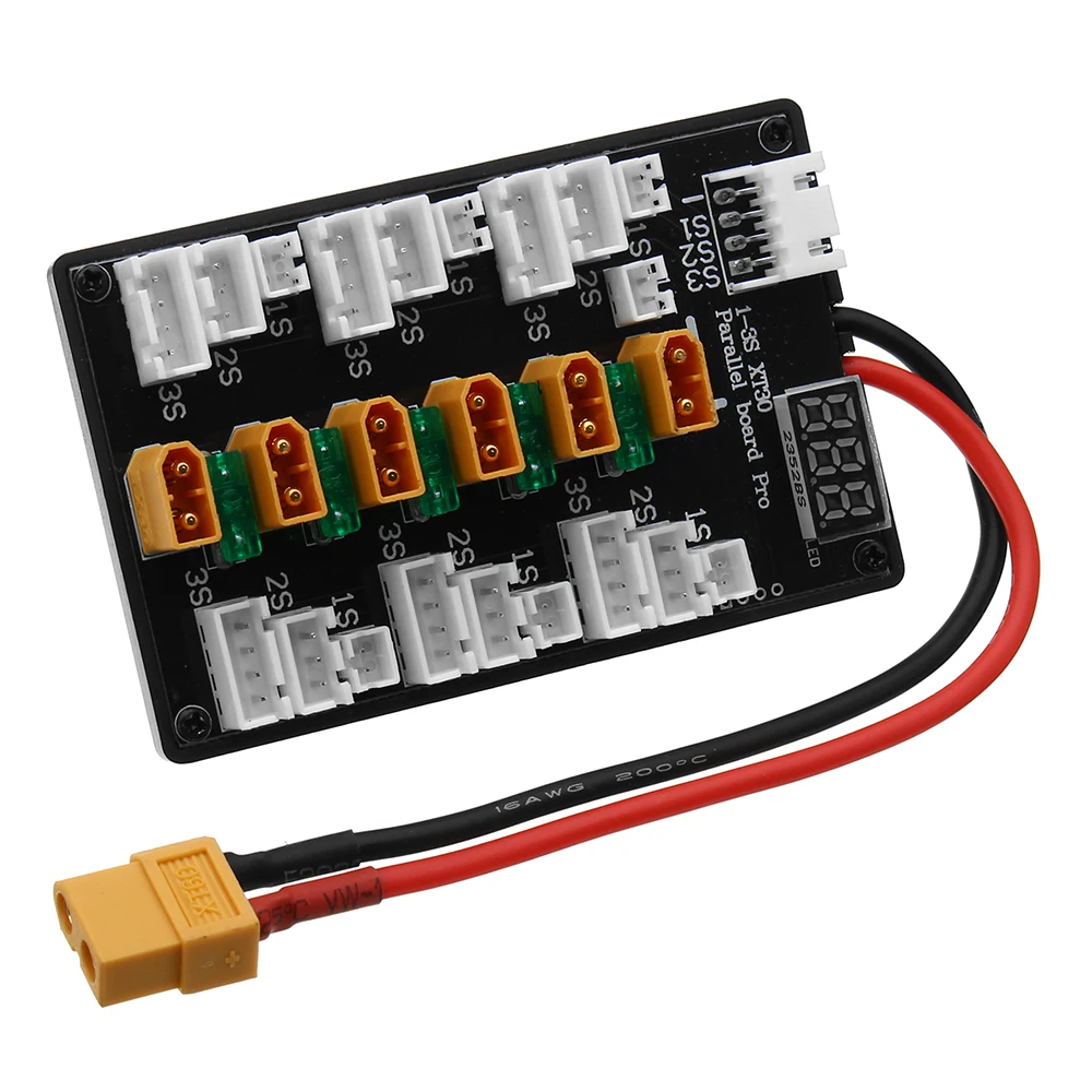 XT30 التوصيل 1S-3S يبو بطارية  - مراجعة Lipo Parallel Charging Board وسعره