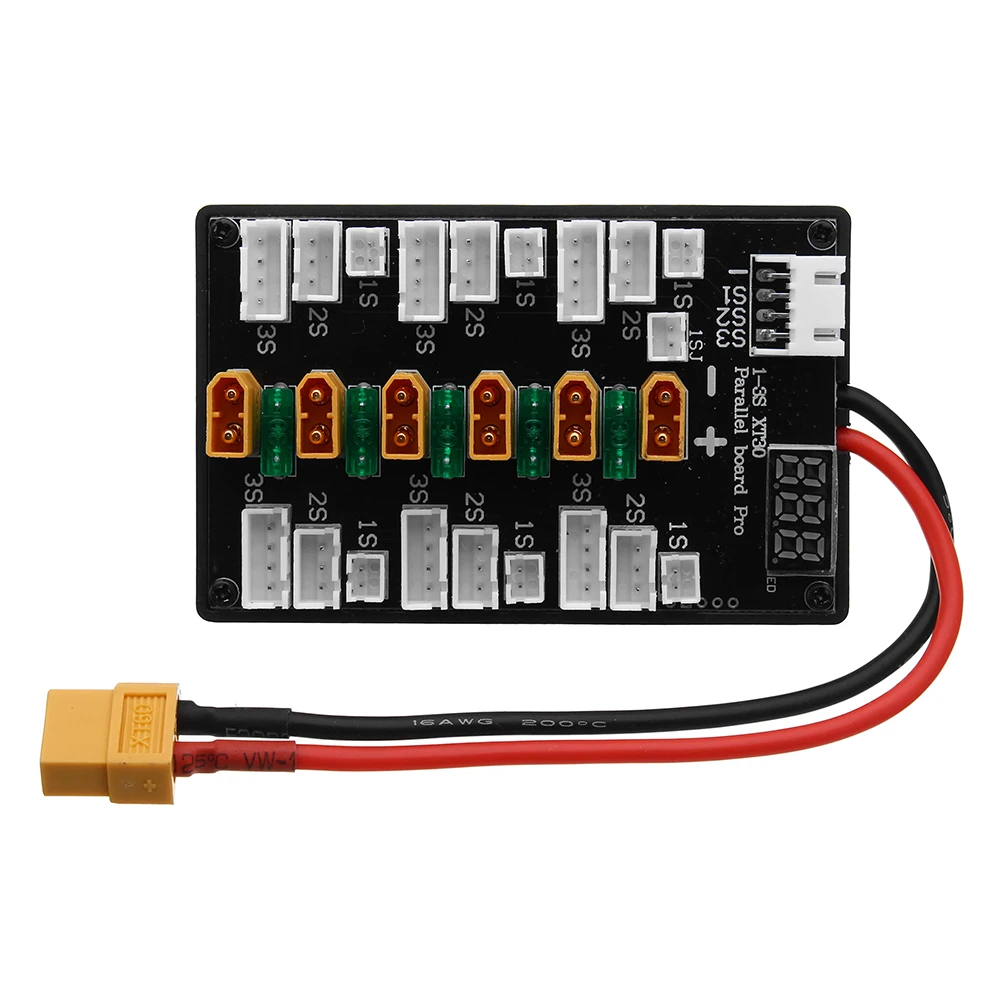 XT30 التوصيل 1S-3S يبو بطارية  - مراجعة Lipo Parallel Charging Board وسعره
