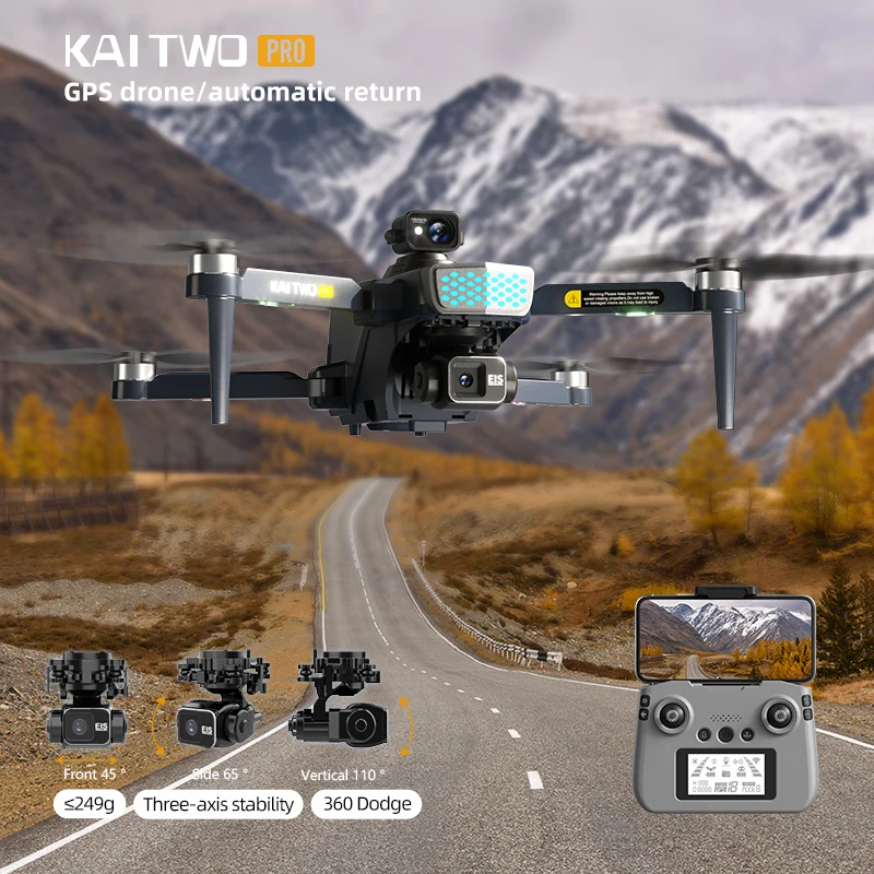 طائرة بدون طيار Kai pro مع كام - مراجعة Drone Two Rc Way وسعره