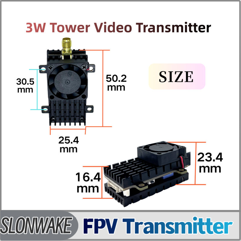 SLONWAKE 5.8G 3000mW محاكاة VT - مراجعة Receiver Rc Drone وسعره