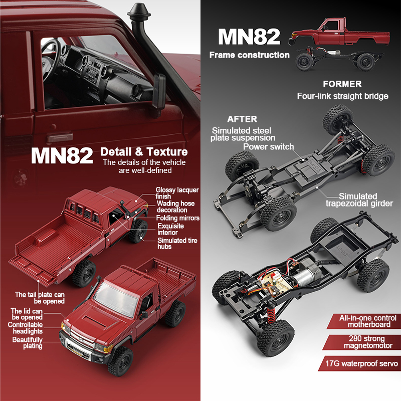 ZWN MN82 1:12 ريترو Rc سيارة م - مراجعة Drone Rc Bolide وسعره